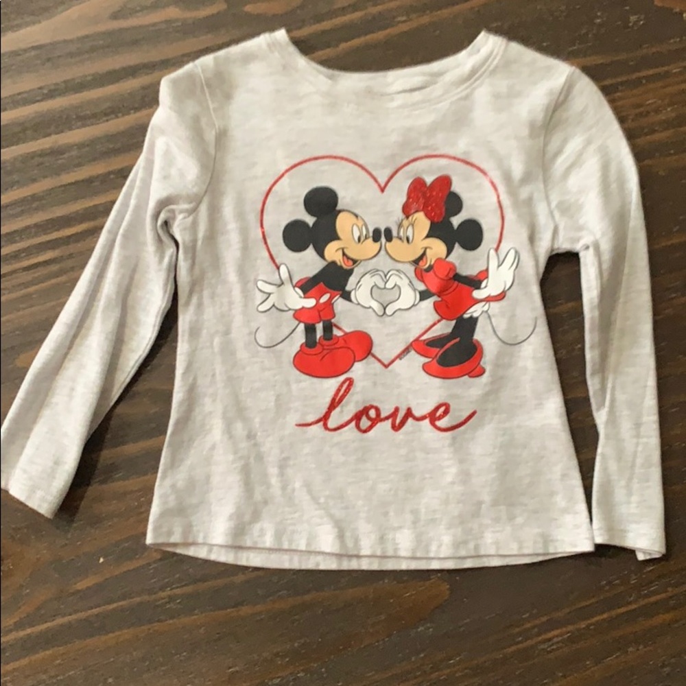 Mickey and Minnie Mouse Valentine’s shirt